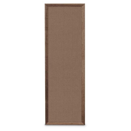 United Visual Products Slim Style Indoor Enclosed Corkboard, 24 UVRDS23SBH-SATIN-KEYLIME